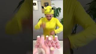 Squid Game Young-hee Says YES to Pikachu's Magic 🤯❌🪄😍✅ #shorts #magic #funny