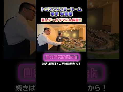 【巨大ジオラマ】トミックスショールームを大満喫しました！ #nゲージ #鉄道模型 #ジオラマ #鉄道 #鉄ヲタ #アナウンサー #レイアウト #トミーテック #tomix #電車