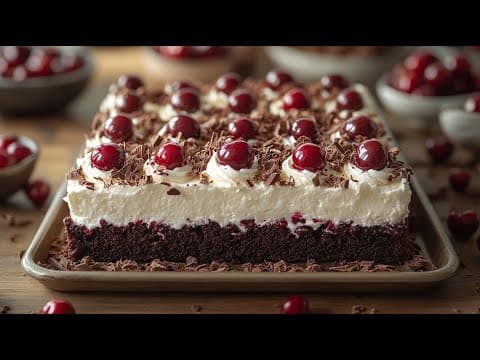 Schwarzwälder Kirsch-Blechkuchen – So saftig und cremig hast du ihn noch nie gegessen!