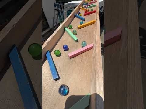 Marble Run Race☆木製オリジナルコース☆ビー玉ころがし