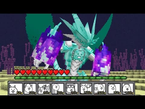 【マイクラ】にゃんこ大戦争のボスを作るマインクラフト４