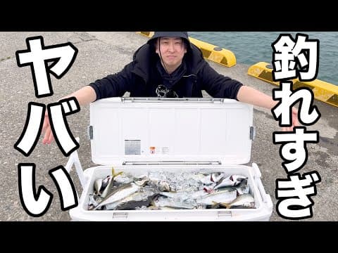 巨大アジとサバが無限に釣れる穴を見つけてしまいました。1時間でクーラー満タン！！