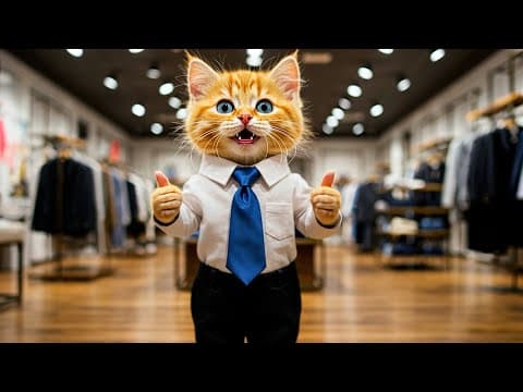 Cat has bought a new uniform for himself after a hardworking Cat story