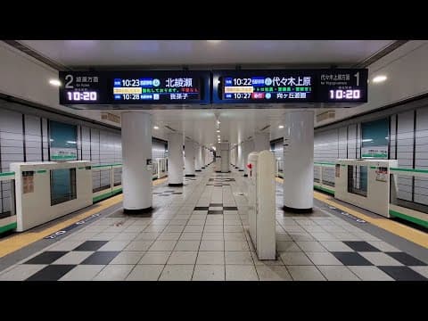 【乗降風景】東京メトロ千代田線 二重橋前〈丸の内〉駅 Tokyo Metro Nijubashimae Station | Japanese Train Jingle & Announcements