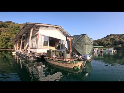 海上移動式の別邸を建てて釣りキャンプしてみたよ！
