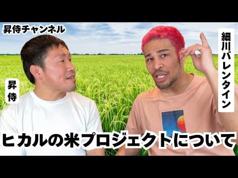 細川バレンタインさんとヒカルの米プロジェクトについて話したら意外と意見は一致してよかった
