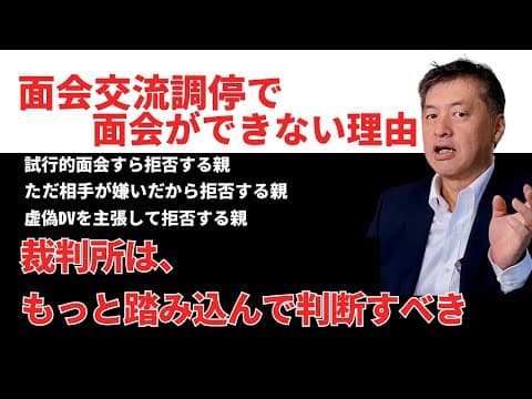 面会交流調停の問題点とは？裁判所はもっと踏み込んで判断するべき。#面会交流 #親子交流 #父親の親権