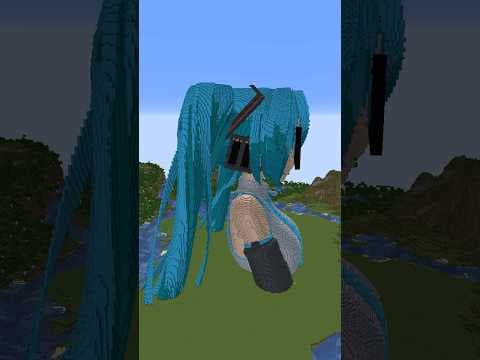 『匿名M / 初音ミ○ 』 #マイクラ  #shorts  #タイムラプス