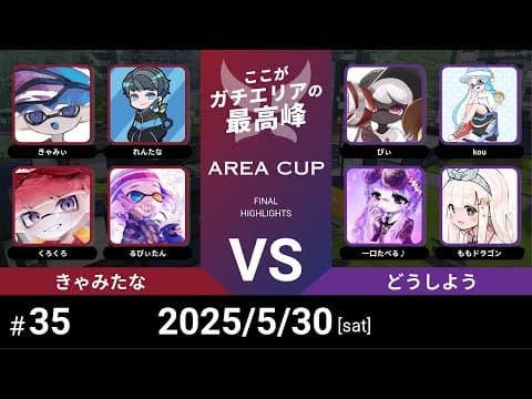 【スプラトゥーン3】第35回AREA CUP きゃみたな VS どうしよう