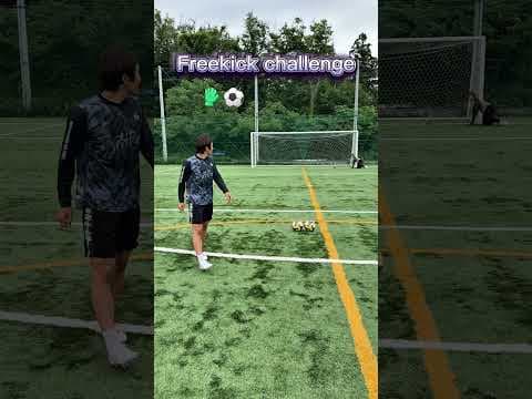 Freekick challenge🔥#サッカー #football