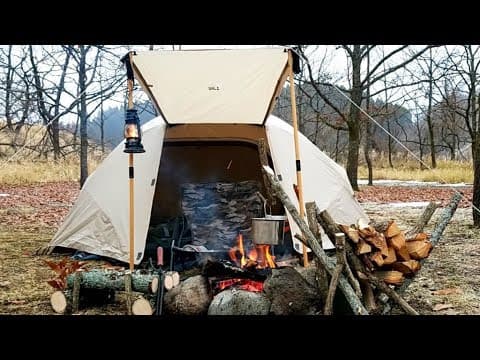 キャンプ場でクラフトを楽しむ【リスクッカーと新幕】SoloCamping