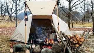 キャンプ場でクラフトを楽しむ【リスクッカーと新幕】SoloCamping