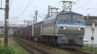 【4K】JR山陽本線　EF66-126号機牽引　貨物列車