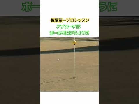 佐藤精一プロレッスン✨アプローチはボールを投げるように！ #ゴルフ #golf #ゴルフスイング #ゴルフレッスン #佐藤精一
