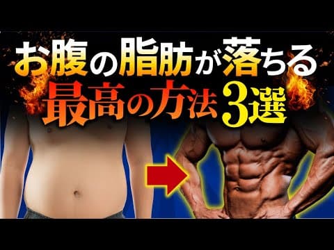 【2025年最新版】落ちにくいお腹の脂肪が落ちる最強ダイエット3ステップ【科学的根拠に基づく】
