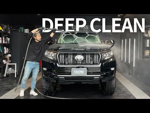 TOYOTA LAND CRUISER PRADO DEEP CLEAN | CAR WASH | CAR DETAIL | ASMR |