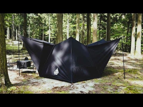 【森の中で男一人ソロキャンプ】カツオのたたきと鶏の焚き火焼きで白米をかっこむ（ソロホームステッドTC）