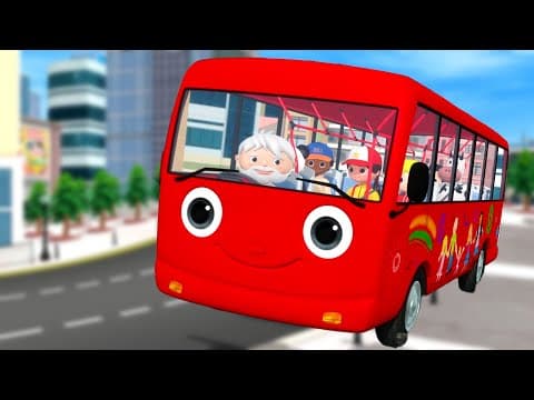 🚌バスのうた パート18♪ レッツゴー！ | 童謡と子供の歌 | 教育アニメ -リトルベイビーバム | 知育動画 | Little Baby Bum Japanese